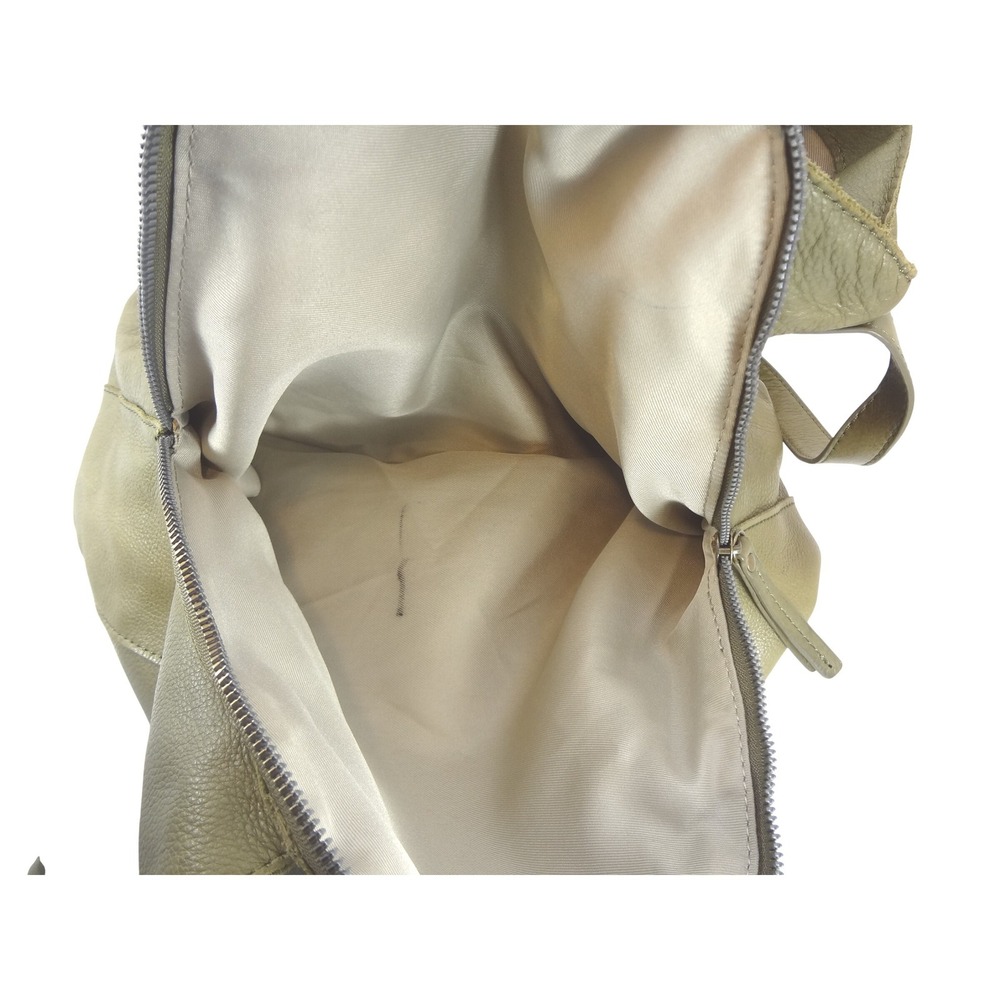 American Leather Co Slouchy Hobo Shoulder Bag Large Olive Green Pebbled - Picture 9 of 9